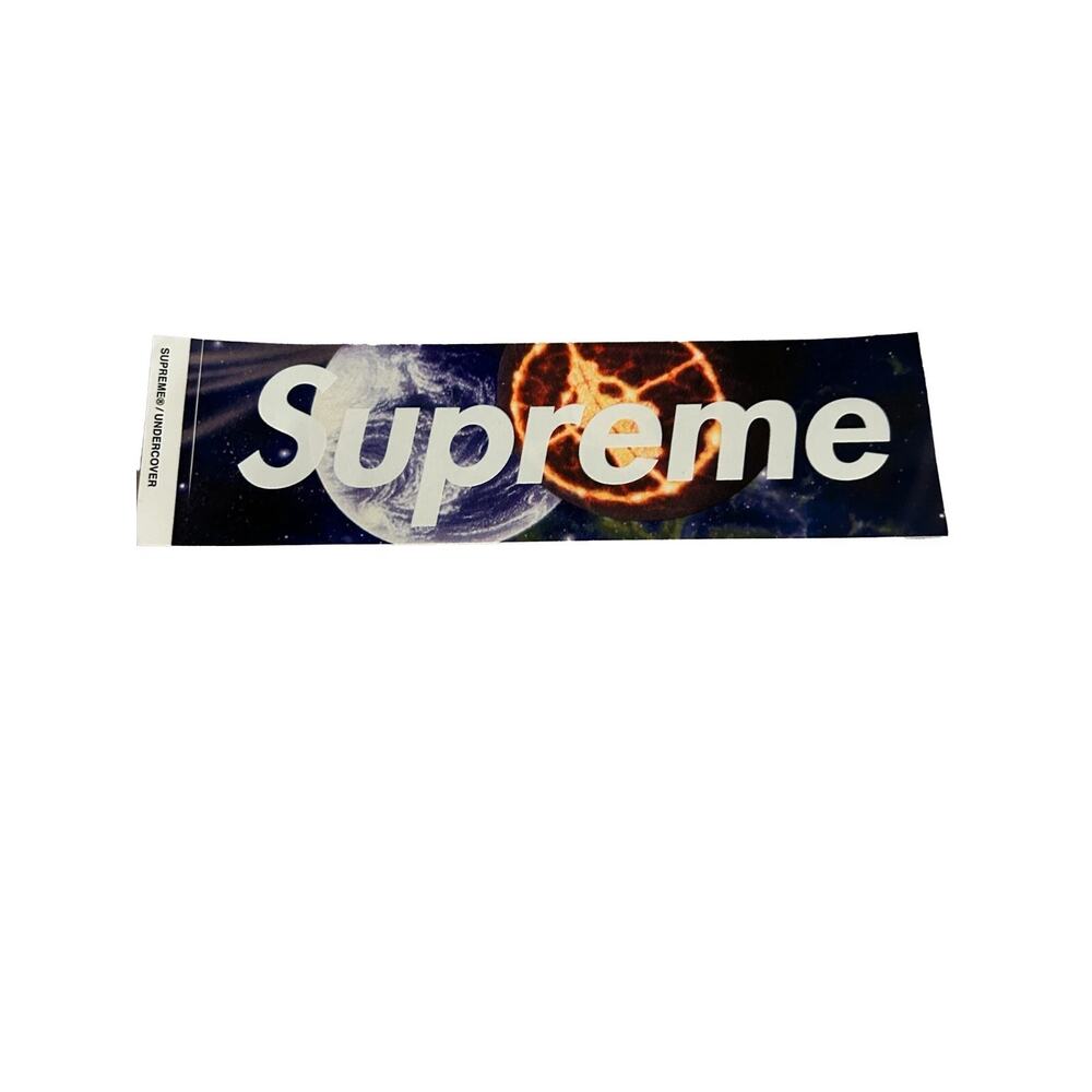 Supreme x Undercover Public Enemy Box Logo Sticker SS18 Collaboration Authentic